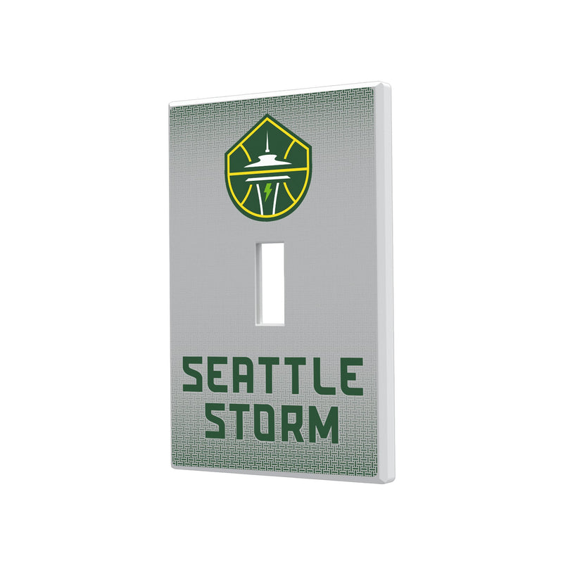 Seattle Storm Linen Hidden-Screw Light Switch Plate