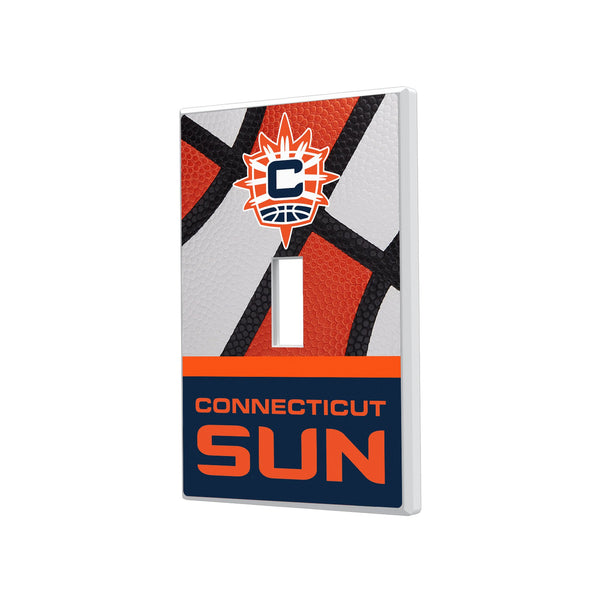 Connecticut Sun Basketball Hidden-Screw Light Switch Plate