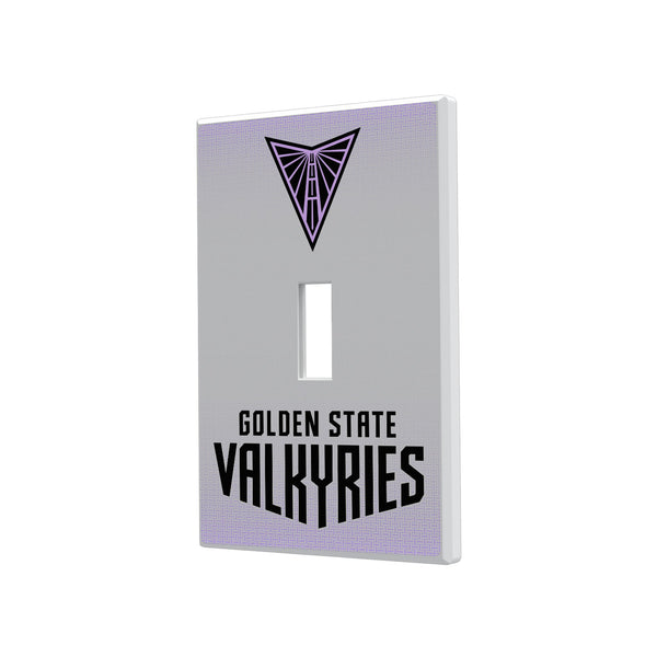Golden State Valkyries Linen Hidden-Screw Light Switch Plate