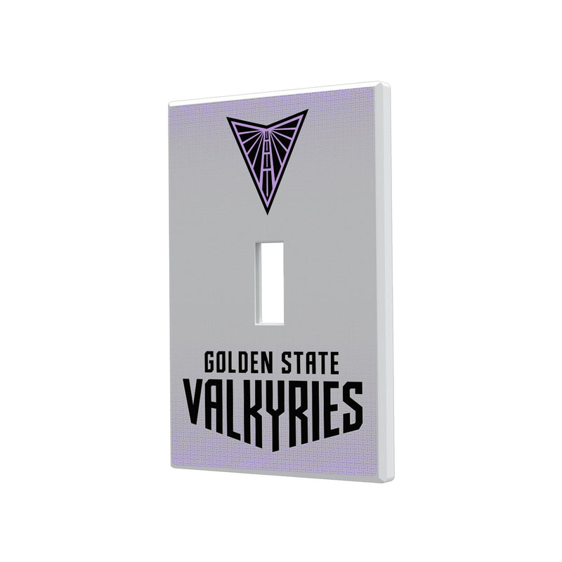 Golden State Valkyries Linen Hidden-Screw Light Switch Plate