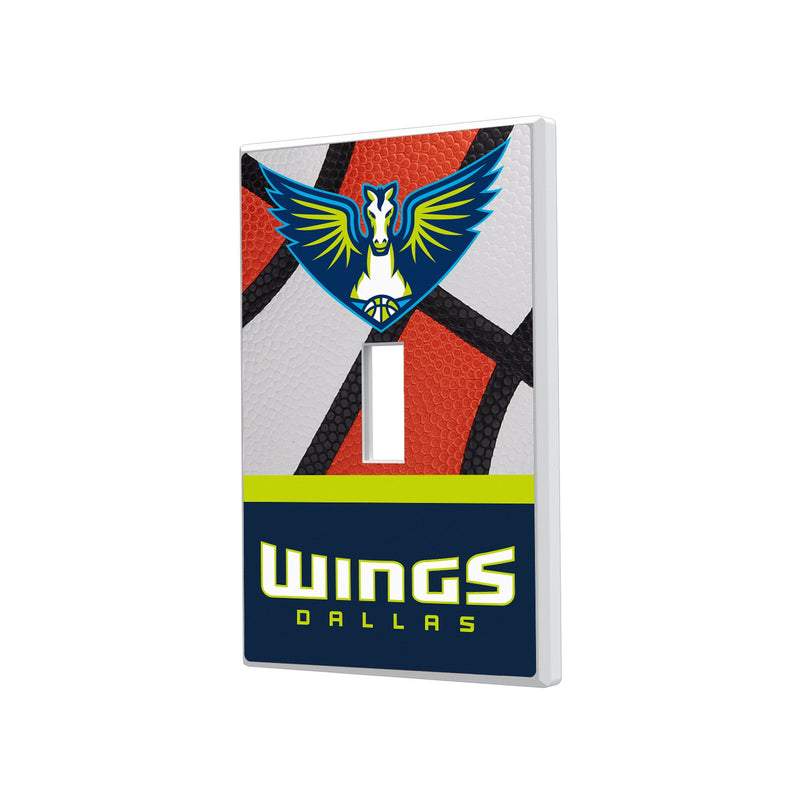 Dallas Wings Basketball Hidden-Screw Light Switch Plate