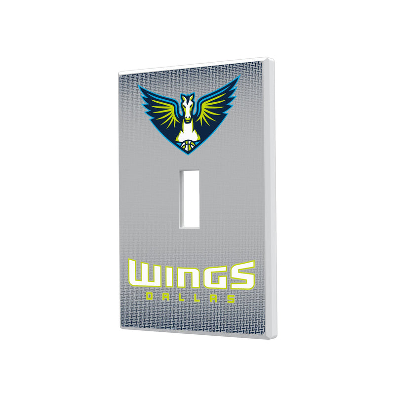 Dallas Wings Linen Hidden-Screw Light Switch Plate