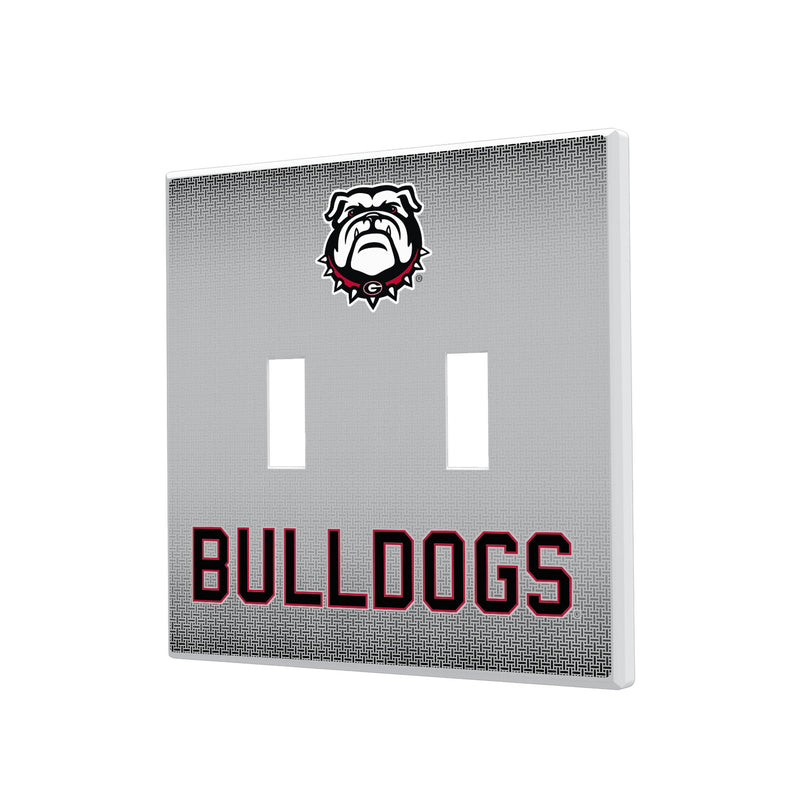 University of Georgia Bulldogs Uga Linen Hidden-Screw Light Switch Plate
