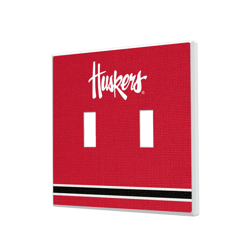 University of Nebraska Huskers Stripe Hidden-Screw Light Switch Plate
