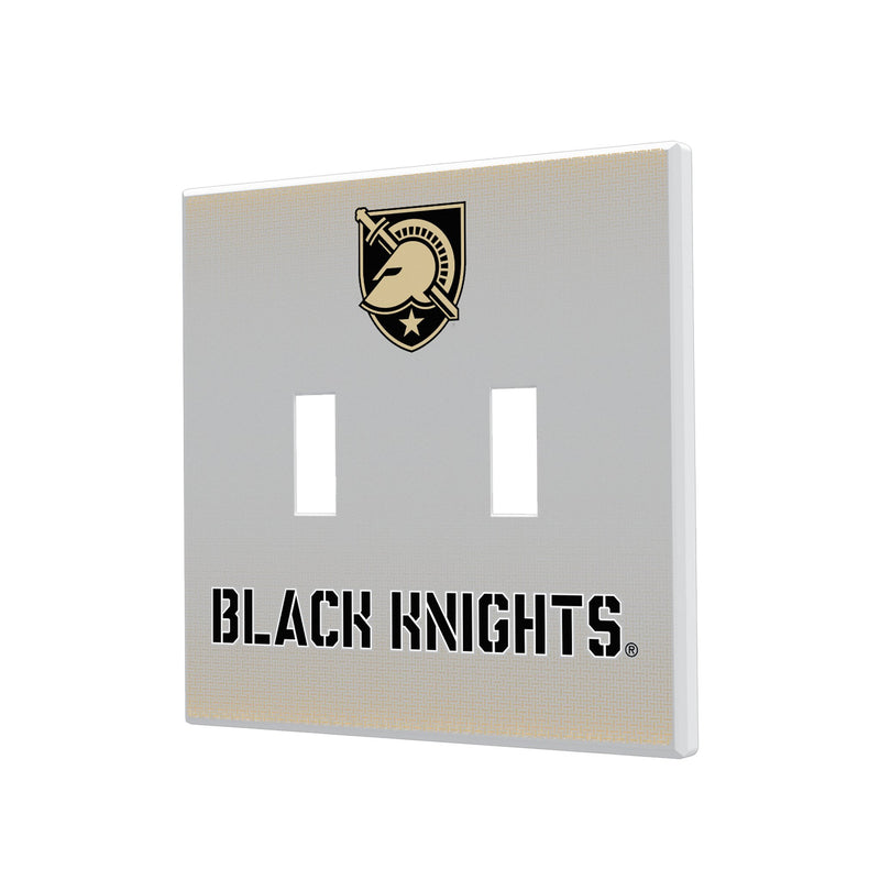 Army Academy Black Knights Linen Hidden-Screw Light Switch Plate