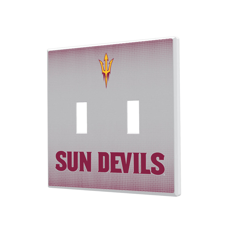 Arizona State University Sun Devils Linen Hidden-Screw Light Switch Plate