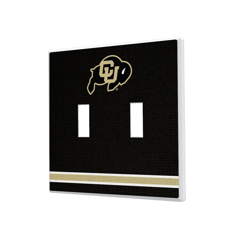 University of Colorado Buffaloes Stripe Hidden-Screw Light Switch Plate