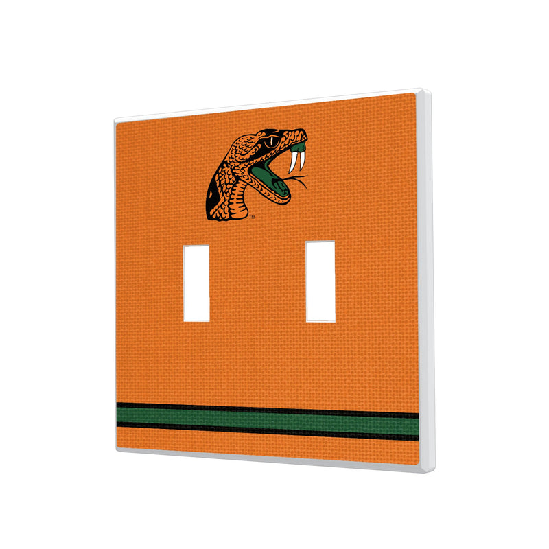 Florida A&M University Rattlers Stripe Hidden-Screw Light Switch Plate