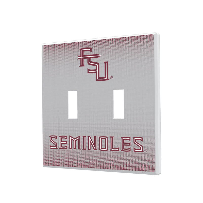 Florida State Seminoles Linen Hidden-Screw Light Switch Plate