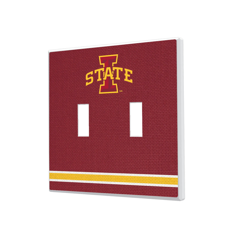 Iowa State University Cyclones Stripe Hidden-Screw Light Switch Plate