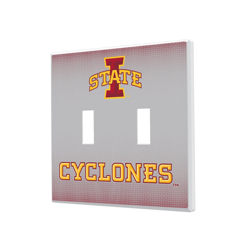 Iowa State Cyclones Linen Hidden-Screw Light Switch Plate