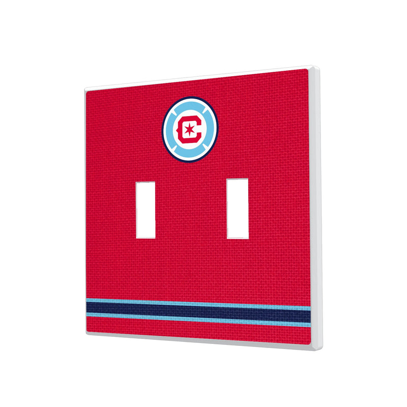 Chicago Fire Stripe Hidden-Screw Light Switch Plate