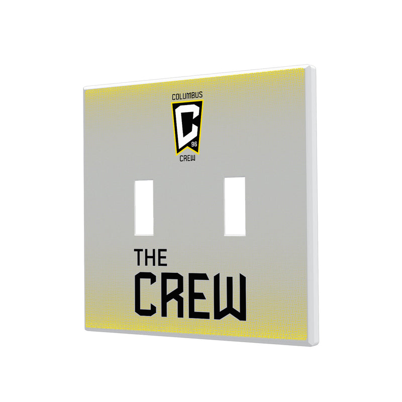 Columbus Crew  Linen Hidden-Screw Light Switch Plate