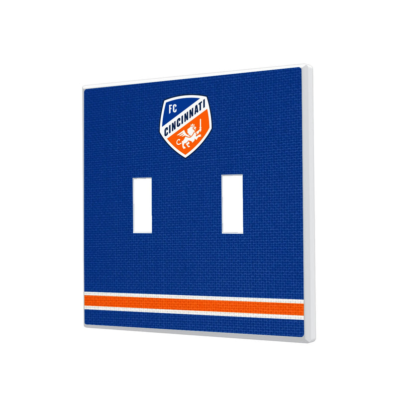 FC Cincinnati Stripe Hidden-Screw Light Switch Plate