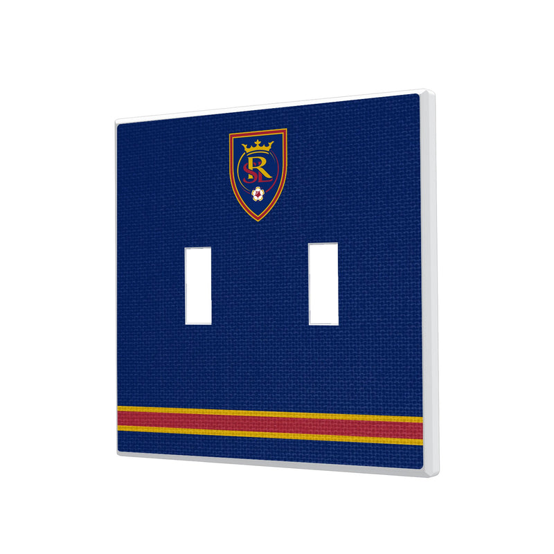 Real Salt Lake Stripe Hidden-Screw Light Switch Plate
