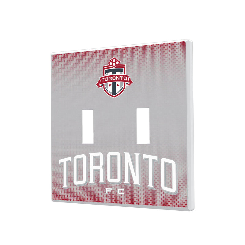 Toronto FC Linen Hidden-Screw Light Switch Plate