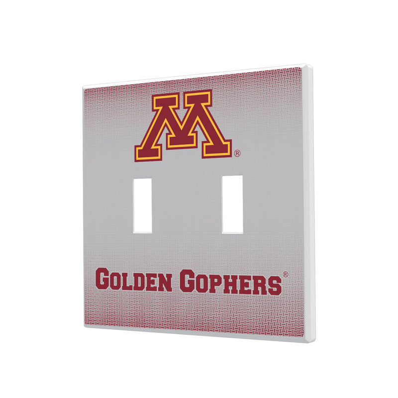 Minnesota Golden Gophers Linen Hidden-Screw Light Switch Plate