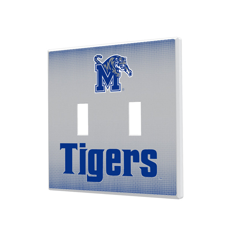 Memphis Tigers Linen Hidden-Screw Light Switch Plate