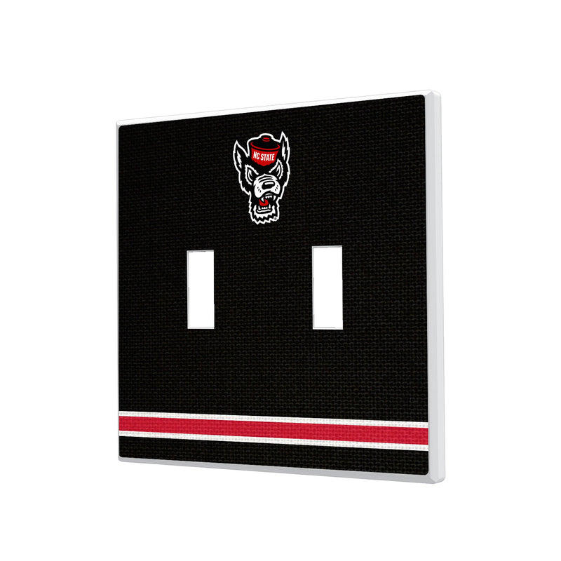 North Carolina State University Wolfpack Stripe Hidden-Screw Light Switch Plate