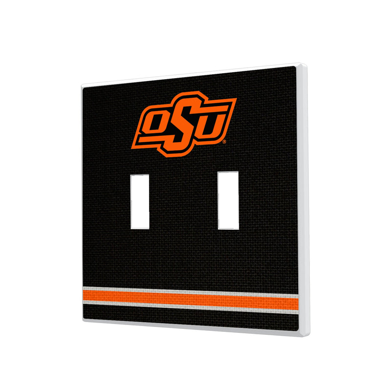 Oklahoma State University Cowboys Stripe Hidden-Screw Light Switch Plate