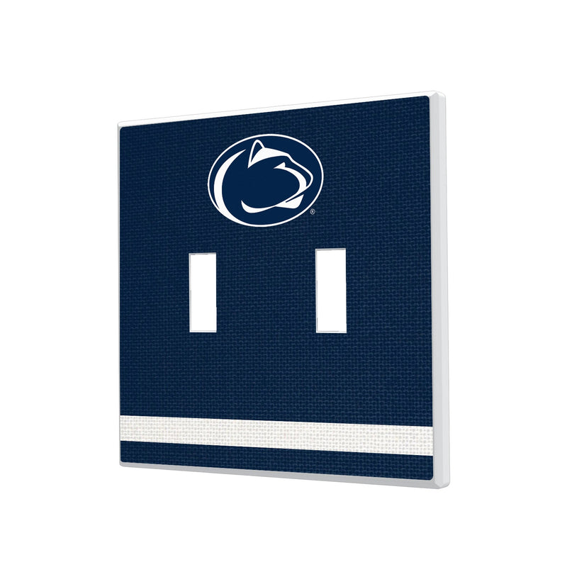 Pennsylvania State University Nittany Lions Stripe Hidden-Screw Light Switch Plate