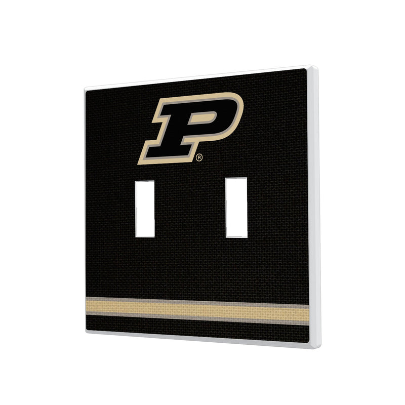 Purdue University Boilermakers Stripe Hidden-Screw Light Switch Plate