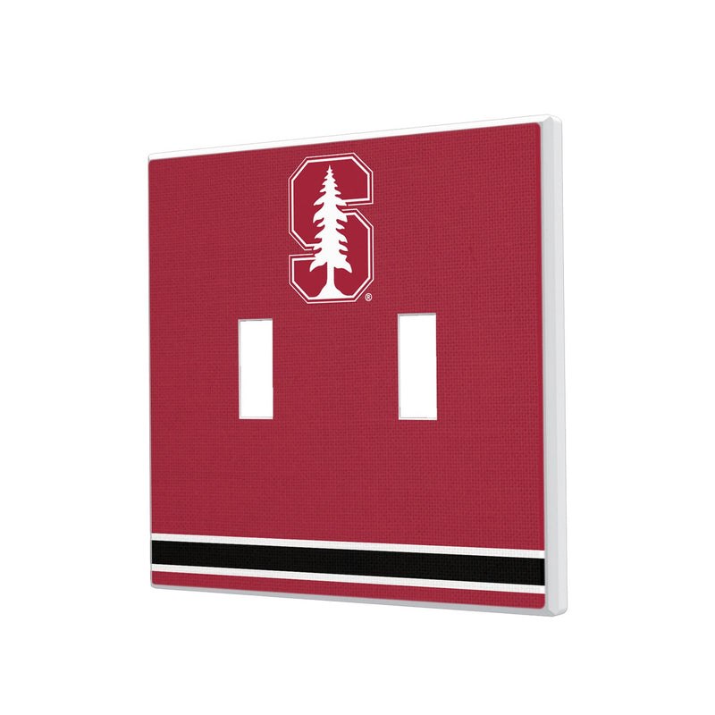 Stanford University Cardinal Stripe Hidden-Screw Light Switch Plate