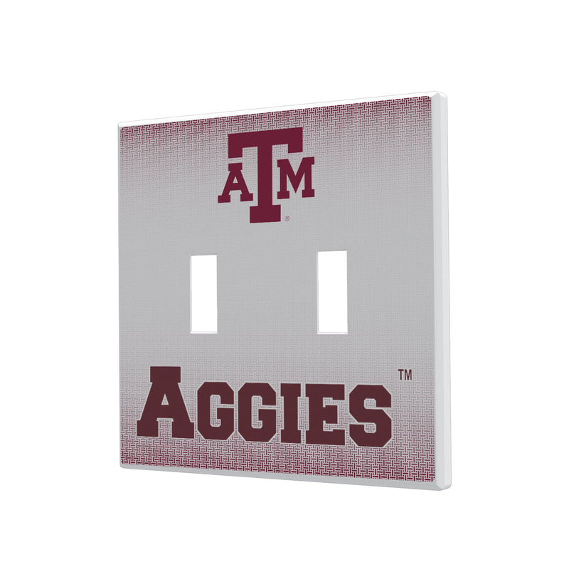 Texas A&M Aggies Linen Hidden-Screw Light Switch Plate