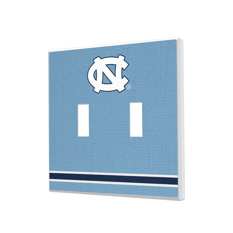 University of North Carolina Tar Heels Stripe Hidden-Screw Light Switch Plate