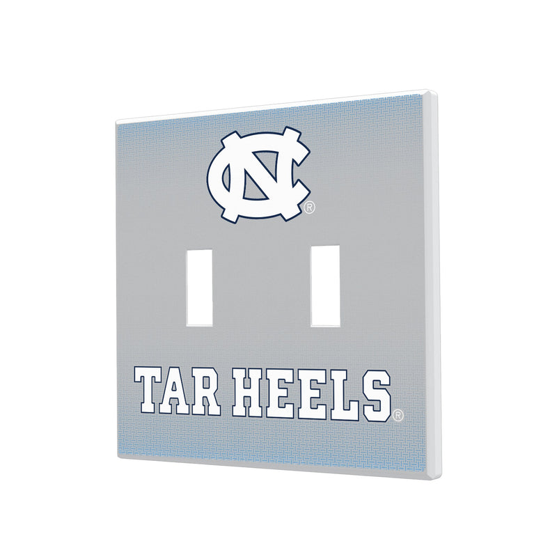 North Carolina Tar Heels Linen Hidden-Screw Light Switch Plate