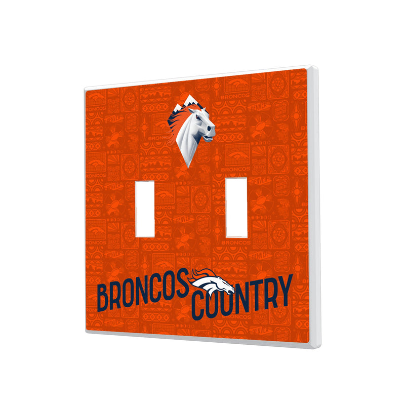 Denver Broncos 2024 Illustrated Limited Edition Hidden-Screw Light Switch Plate