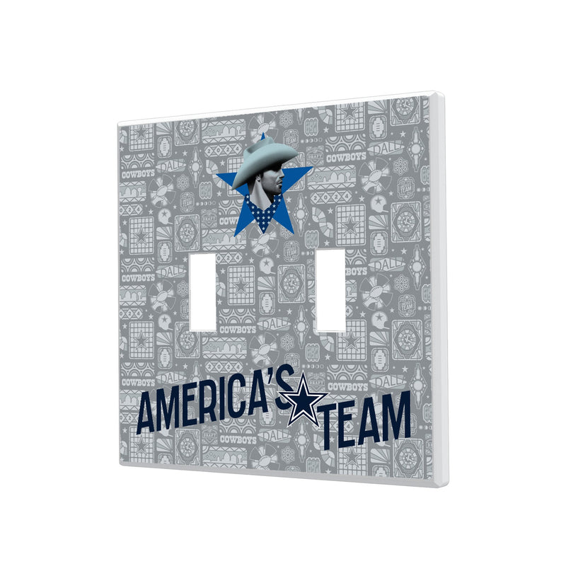 Dallas Cowboys 2024 Illustrated Limited Edition Hidden-Screw Light Switch Plate
