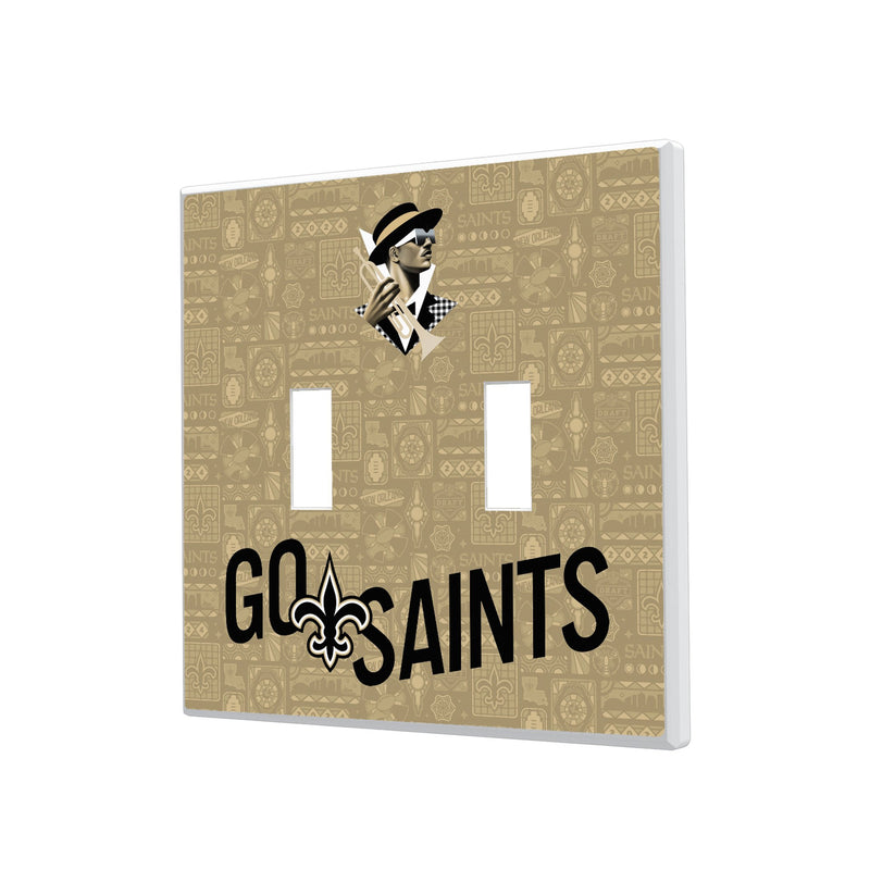 New Orleans Saints 2024 Illustrated Limited Edition Hidden-Screw Light Switch Plate
