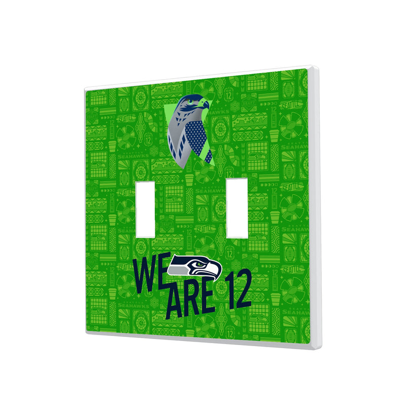 Seattle Seahawks 2024 Illustrated Limited Edition Hidden-Screw Light Switch Plate