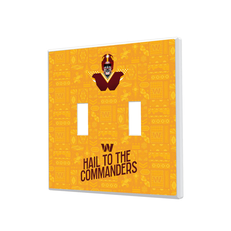 Washington Commanders 2024 Illustrated Limited Edition Hidden-Screw Light Switch Plate
