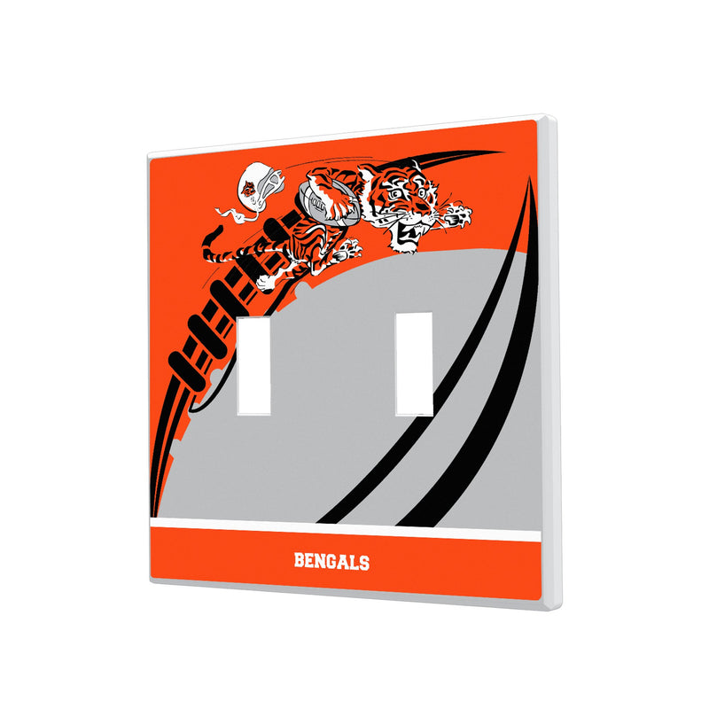 Cincinnati Bengals Historic Collection Passtime Hidden-Screw Light Switch Plate