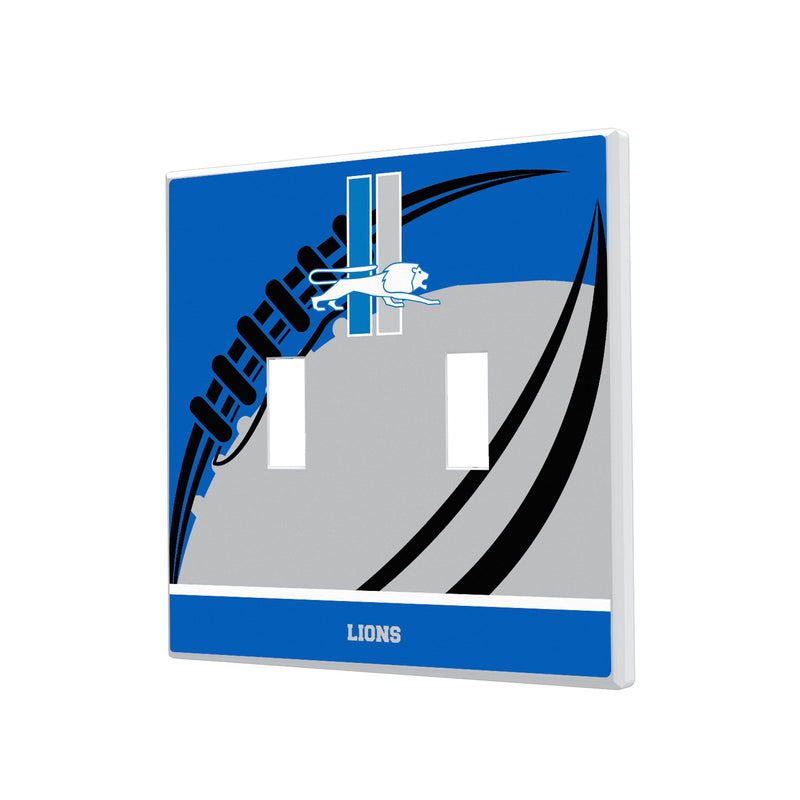 Detroit Lions Retro Passtime Hidden-Screw Light Switch Plate