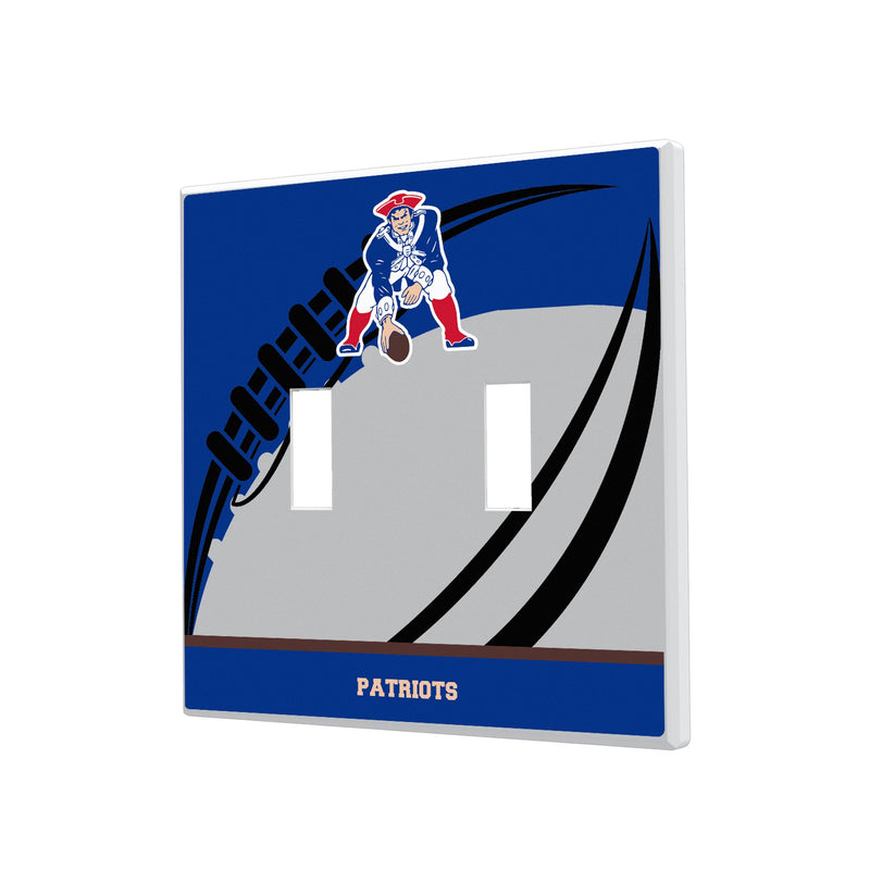 New England Patriots Historic Collection Passtime Hidden-Screw Light Switch Plate