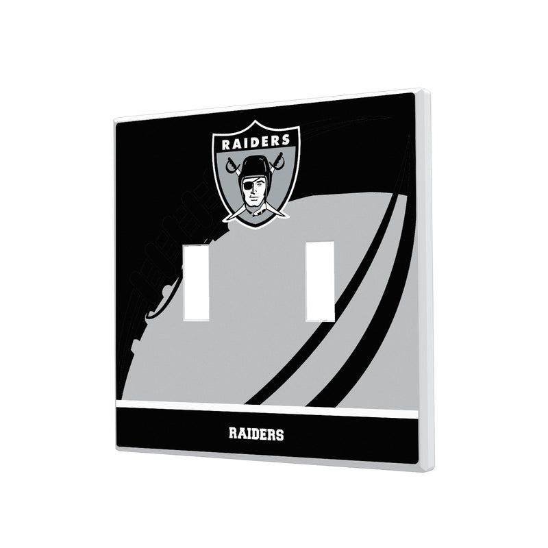 Oakland Raiders 1963 Historic Collection Passtime Hidden-Screw Light Switch Plate