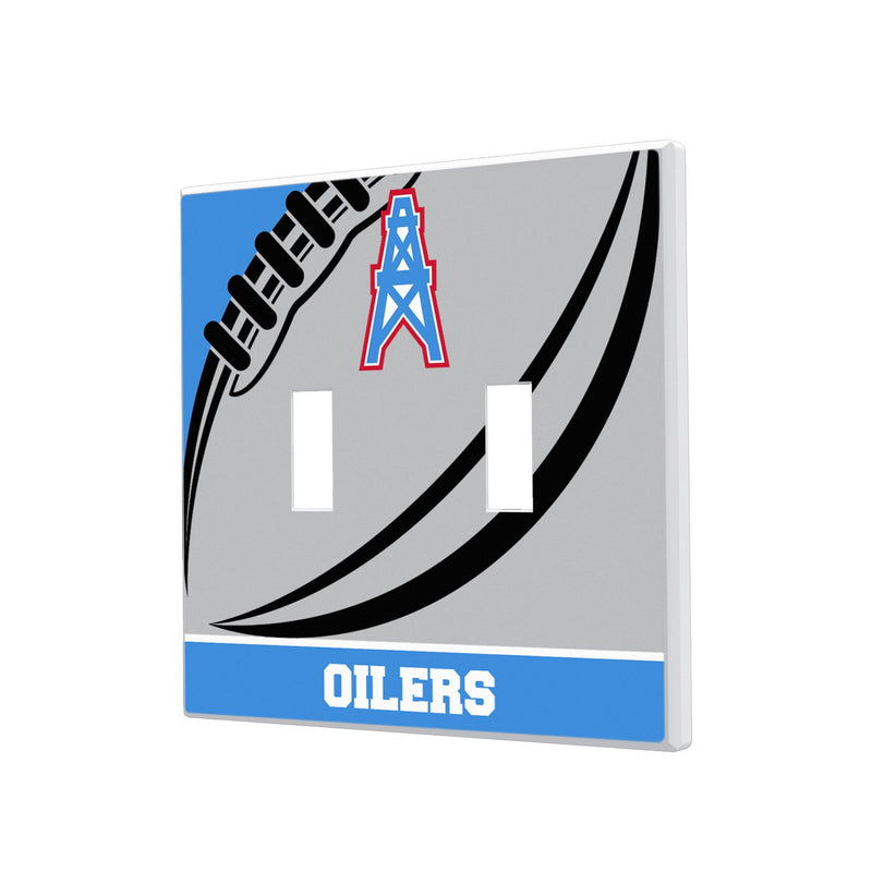 Houston Oilers Historic Collection Passtime Hidden-Screw Light Switch Plate