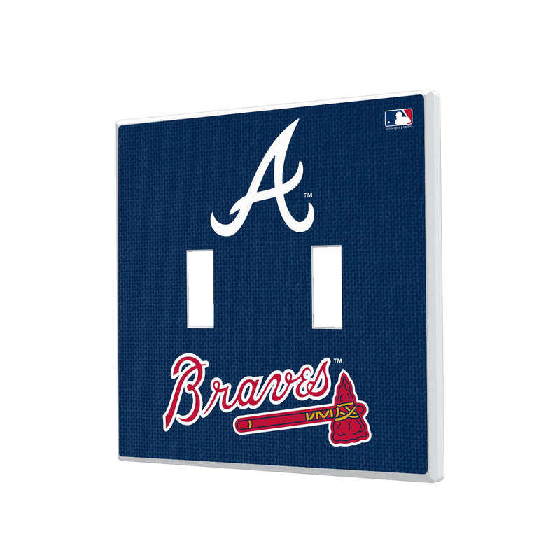 Atlanta Braves Solid Hidden-Screw Light Switch Plate