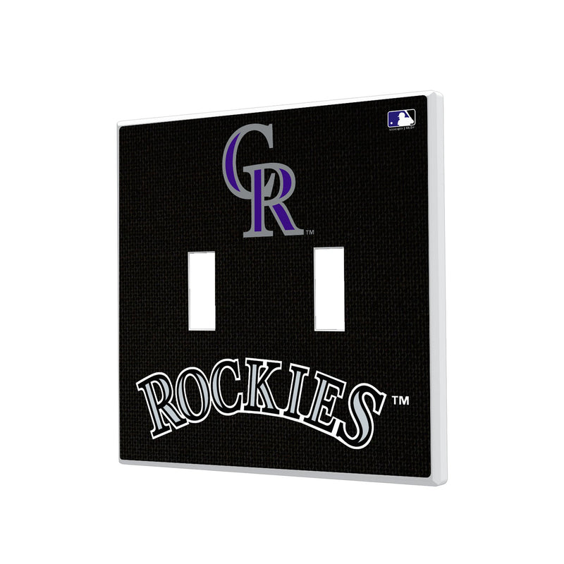 Colorado Rockies Solid Hidden-Screw Light Switch Plate