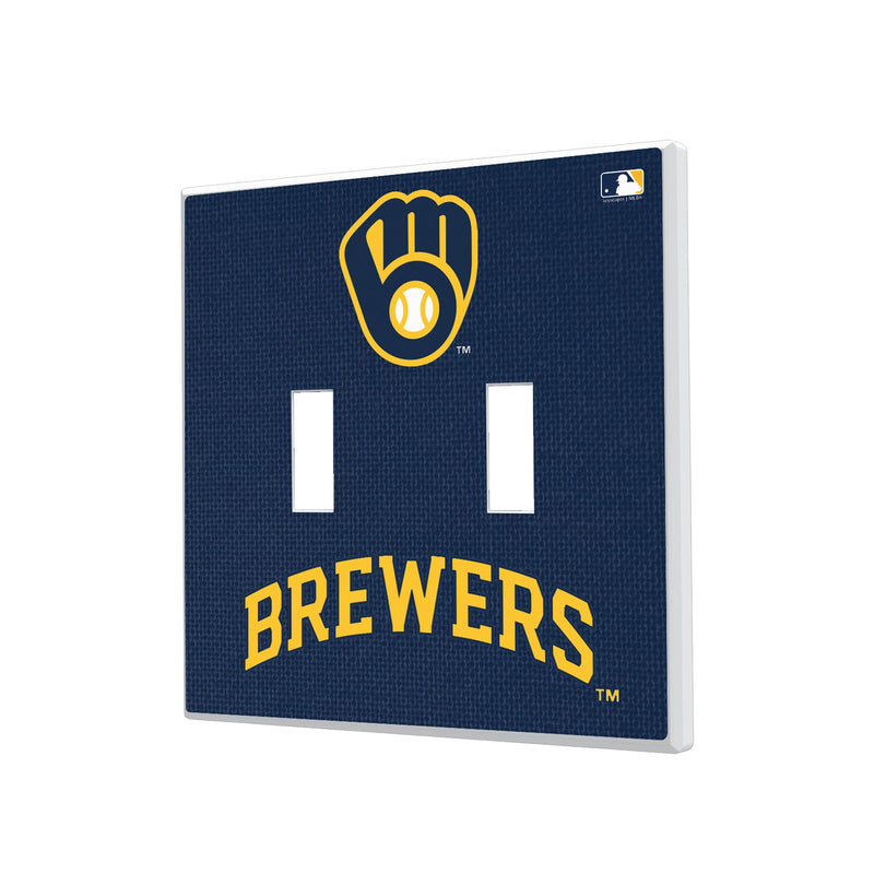 Milwaukee Brewers Solid Hidden-Screw Light Switch Plate