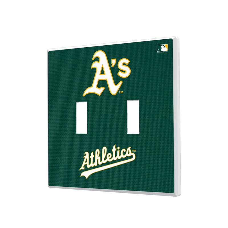 Oakland Athletics Solid Hidden-Screw Light Switch Plate