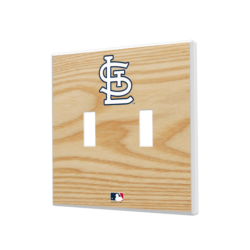 St Louis Cardinals Baseball Bat Hidden-Screw Light Switch Plate