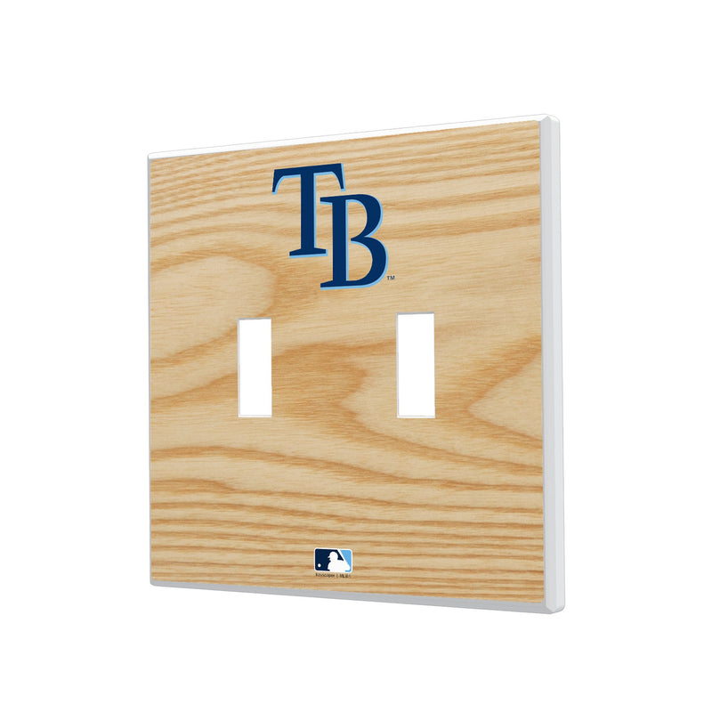 Tampa Bay Rays Baseball Bat Hidden-Screw Light Switch Plate