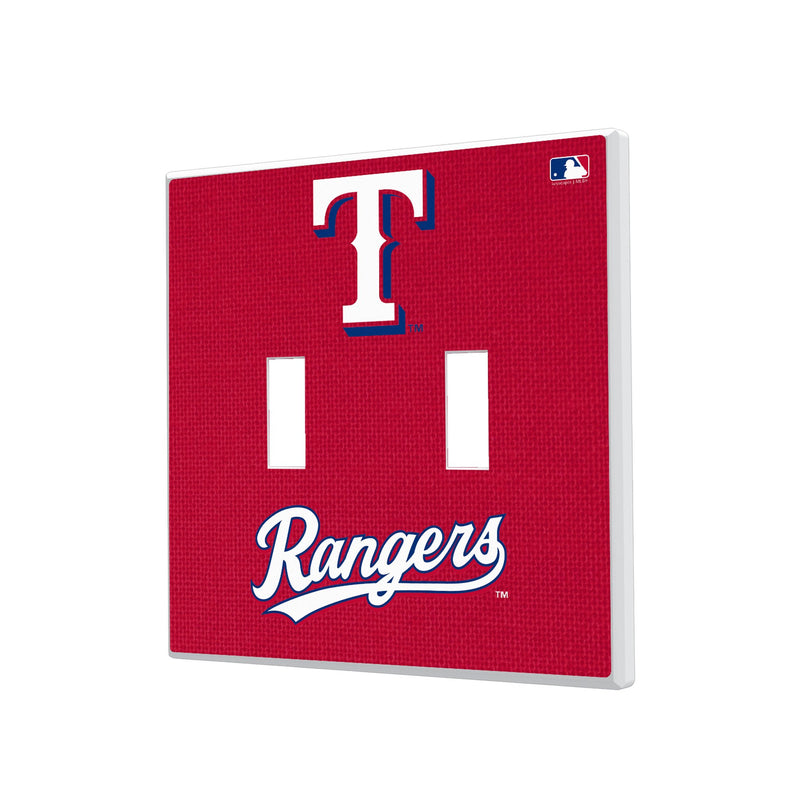 Texas Rangers Solid Hidden-Screw Light Switch Plate