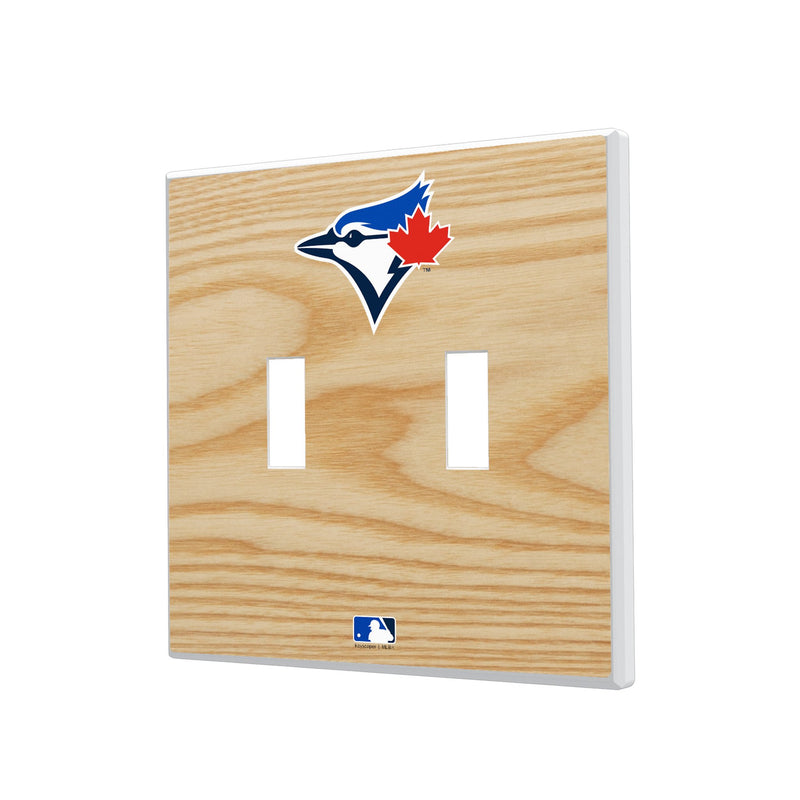 Toronto Blue Jays Baseball Bat Hidden-Screw Light Switch Plate