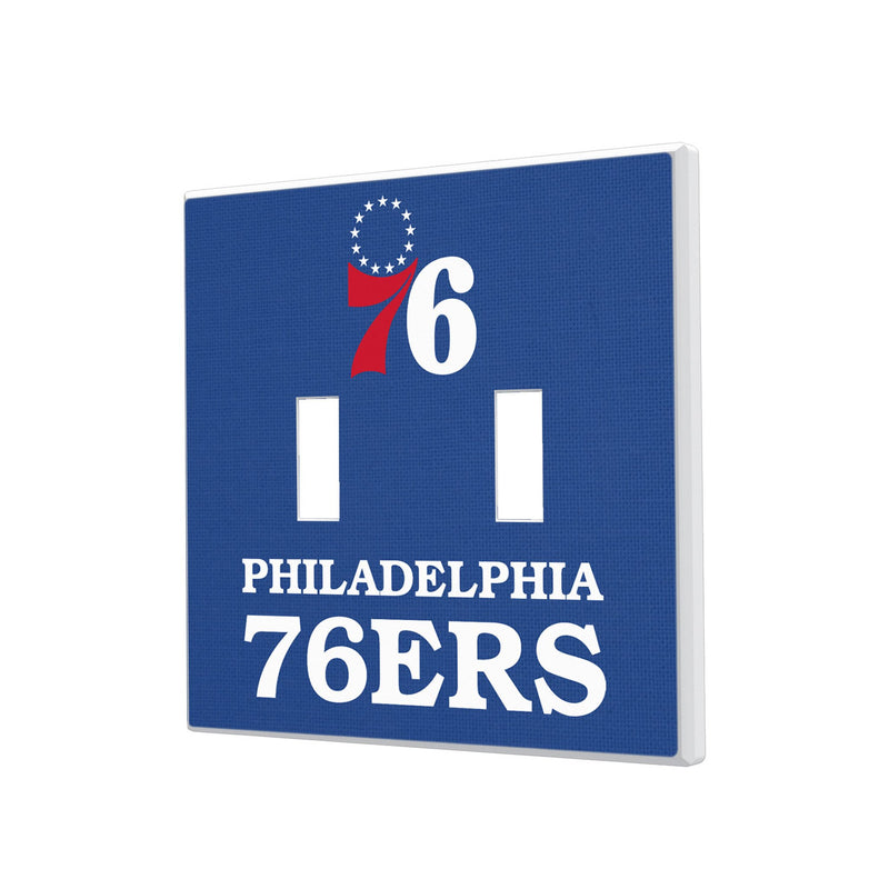 Philadelphia 76ers Solid Hidden-Screw Light Switch Plate