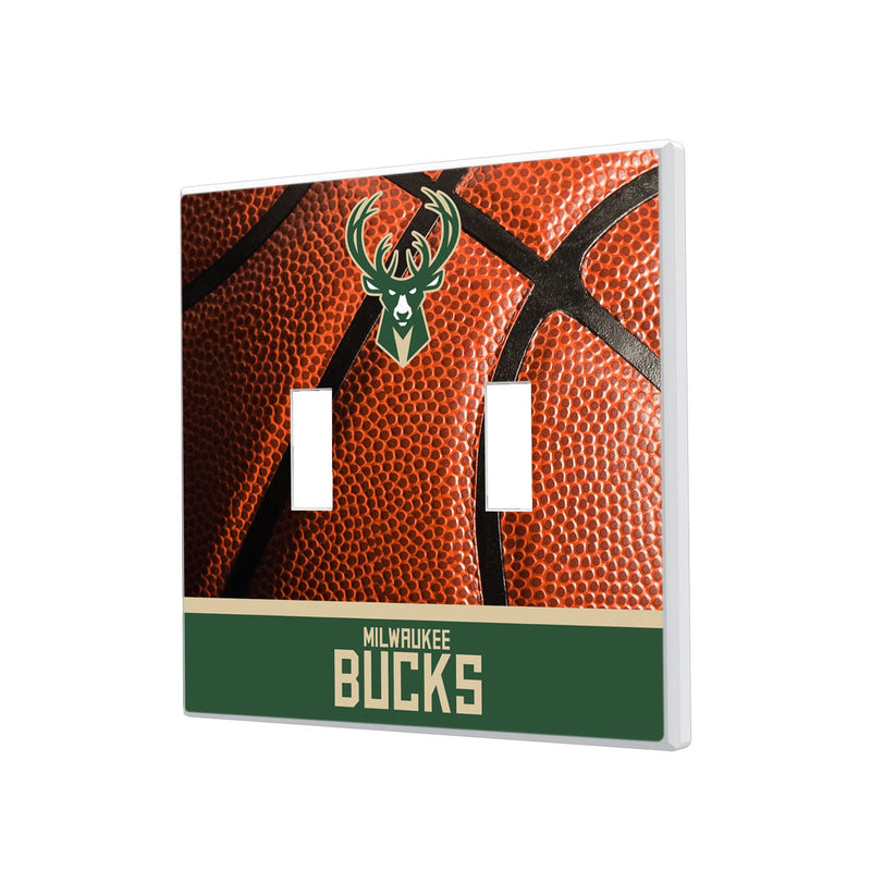 Milwaukee Bucks Basketball Hidden-Screw Light Switch Plate